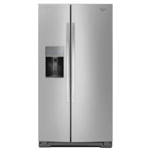 Whirlpool 29.8 cu. ft. Side by Side Refrigerator in Monochromatic Stainless Steel WRS950SIAM