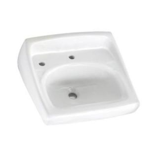American Standard Lucerne Wall Mount Bathroom Sink in White 0356.115.020