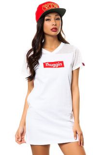 Married to the Mob Dress The Thuggin Box Jersey (Exclusive) in White