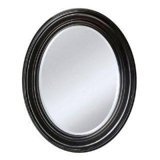 Deco Mirror 24 in. x 31 in. Sonoma Oval Mirror in Espresso 8666