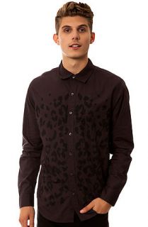 Elwood Buttondown Cheetah Shirt in Black