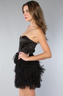 Blaque Label The Feather Skirt Mini Dress in Black