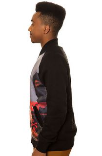 Crooks and Castles Jacket Corrupt Baseball in Black