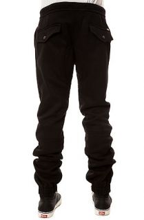 KITE Sweatpants Ombre Quilted Vegan Leather Pocket in Black and Red