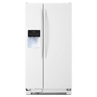 Amana 33 in. W 22.0 cu. ft. Side by Side Refrigerator in White ASD2275BRW