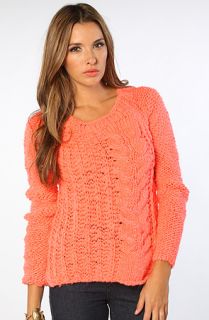 Free People Sweater Hot Tottie Pullover in  Pink
