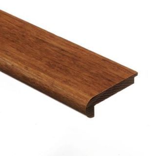 Zamma Strand Woven Bamboo Harvest 3/8 in. Thick x 2 3/4 in. Wide x 94 in. Length Hardwood Stair Nose Molding 01438208942511