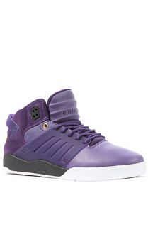 SUPRA The Skytop III Sneaker in Purple with Gold Black and White