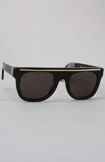 Super Sunglasses The Flat Top Ciccio Sunglasses in Black