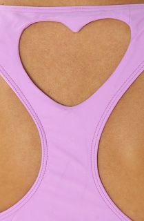 Lolli top sunday girl heart cut out lavender 
