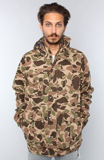 HUF The Waxed Highland Jacket in Duck Camo