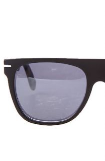 The Super Sunglasses Flat Top Sunglasses in Matte Black & Matte Puma