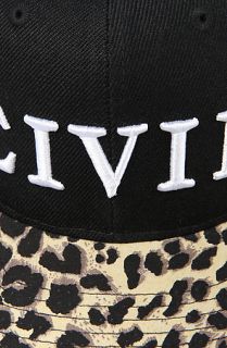 Civil Hat Leopard in Black