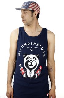 Entree LS MISUNDERSTOOD PANDA Navy Tank