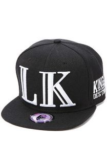 Last Kings Hat LK Roman in Black