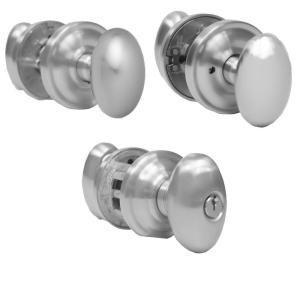 Global Door Controls Sapphire Handley Satin Nickel Combo Pack with 2 Entry, 4 Passage, 7 Privacy KH US15 247
