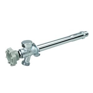 1/2 in. x 12 in. Chrome Plated Brass Anti Siphon Frost Free Quarter Turn Sillcock 104 579HC
