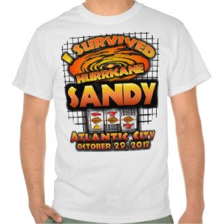 Hurricane Sandy, Atlantic City, New Jersey T shirts