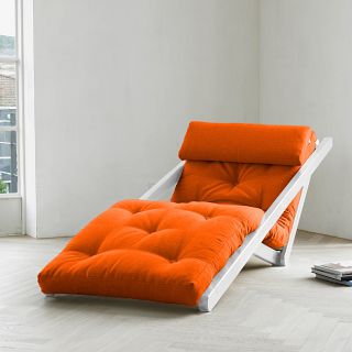 Fresh Futon Figo Orange Fresh Futon Sleeper Lounger White Size Chair