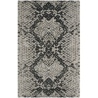 Safavieh Handmade Wyndham Grey New Zealand Wool Rug (4 X 6)
