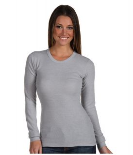 Alternative Apparel Thermal L/S Crew Womens Long Sleeve Pullover (Gray)