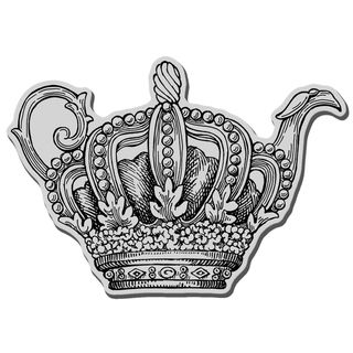 Stampendous Cling Rubber Stamp king Teapot