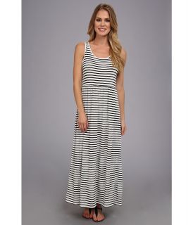 TWO by Vince Camuto S/L Rising Stripe Maxi Dress Womens Dress (Black)
