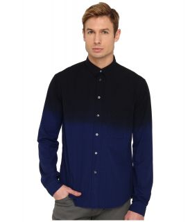 McQ Dip Dye Classic Shirt Mens Long Sleeve Button Up (Black)
