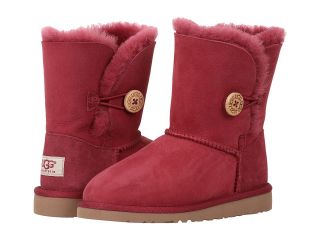UGG Kids Bailey Button Girls Shoes (Red)