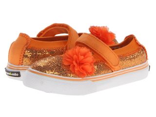Morgan&Milo Kids Dazzle Glitter MJ Girls Shoes (Orange)