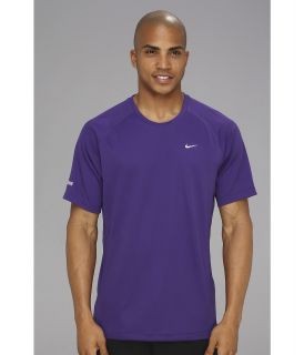 Nike Miler S/S UV Shirt Mens Short Sleeve Pullover (Purple)