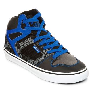 Vans Allred Boys High Top Skate Shoes, Blue, Boys