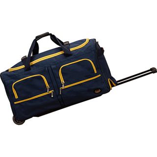 Voyage 2 30 Rolling Duffel Navy   Rockland Luggage Large Rolli