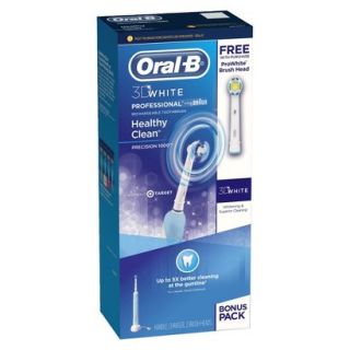 Oral B Professional Care 1000 3D White with Bonus Pro White Brush Head