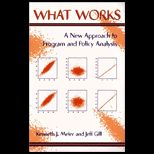 What Works  A New Approach to Program and Policy Analysis