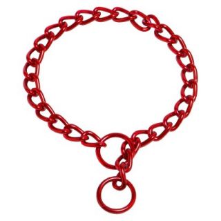 Platinum Pets Coated Chain Training Collar   Red (16 x 2.5mm)