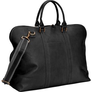 Leather Weekender Satchel Vachetta Black   Clava Luggage Totes and Satchel