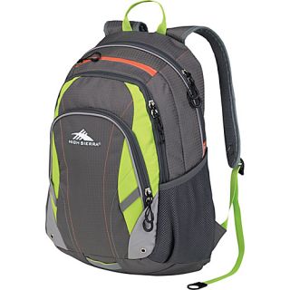 Kenley Backpack Charcoal/Chartreuse/Ash/Coral   High Sierra School &