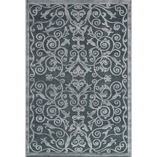 Madison Ash Grey Floral Chenille Rug (310 X 57)