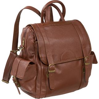 Leather Three Way Backpack   Brown