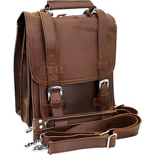 Leather Travel Backpack Brief Reddish BRN   Vagabond Traveler