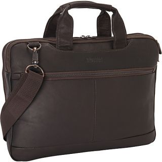 Double Sided Laptop Bag   Colombian Leather Brown   Kennet