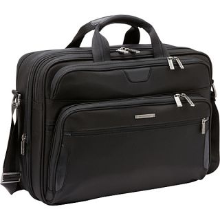 Large Expandable Laptop Brief Black   Briggs & Riley Non Wheeled