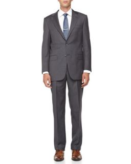 Two Button Wool Suit, Gray