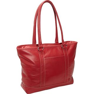 Soho Classic Leather Laptop Tote Red    Laptop Coll