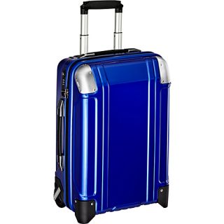 Geo Polycarbonate Carry On 2 Wheel Travel Case Blue   Zero Hall