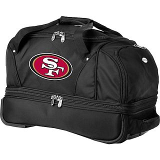 NFL San Francisco 49ers 22 Rolling Duffel Black   Denco Sp