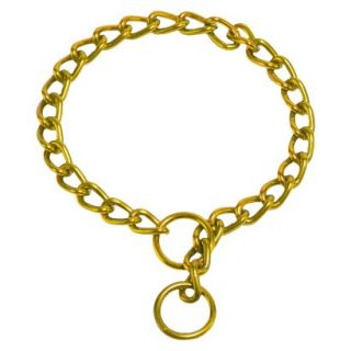 Platinum Pets Coated Chain Training Collar   Gold (14 x 2mm)