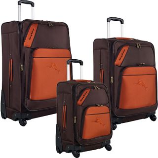 Course 3 Piece Spinner Luggage Set Coffee/brown/black   Tommy Baham