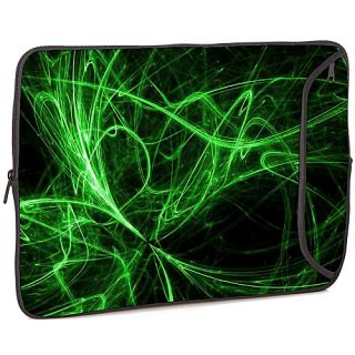 17 Designer Laptop Sleeve Green Neon Lights   Designer Sleeves